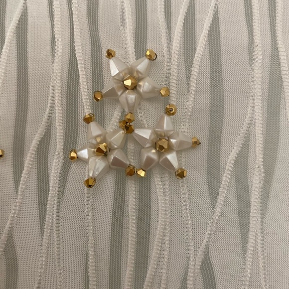 NWT Bridal shawl handmade beaded flower design fancy Chapel Veil scarf wrap - Picture 6 of 7